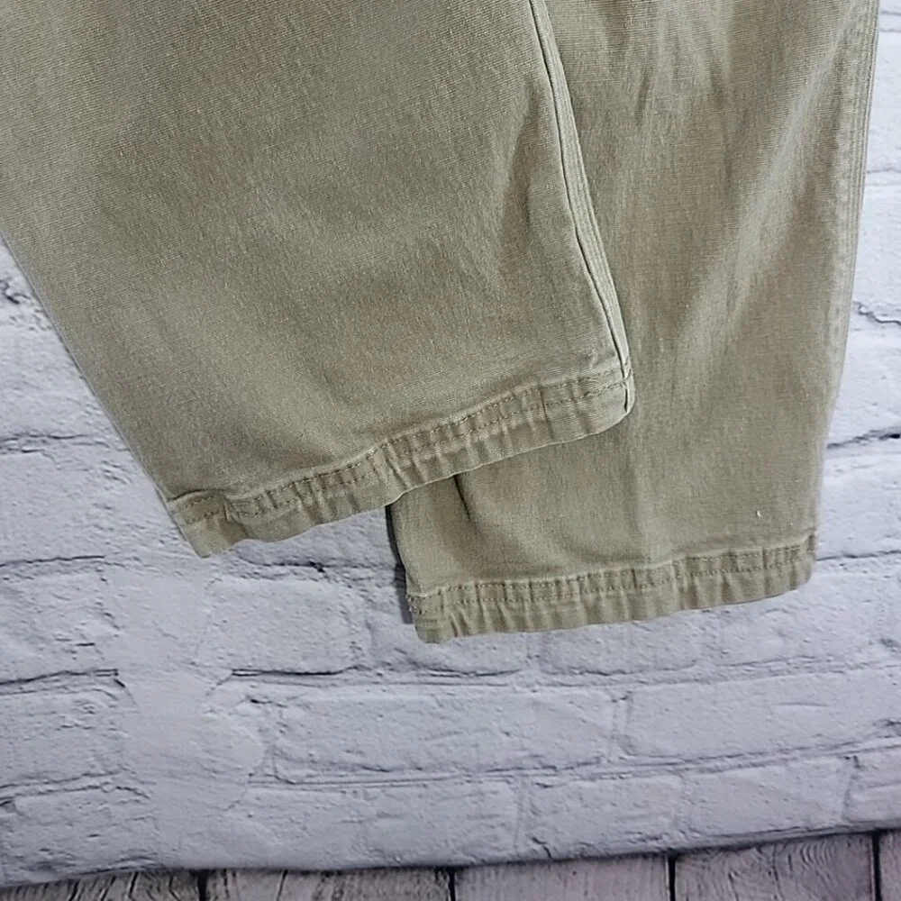Duluth Trading Flex Fire Hose Slim Fit Mens Sz 40X30 Tan Pants Flaw Tiny Spots‎
